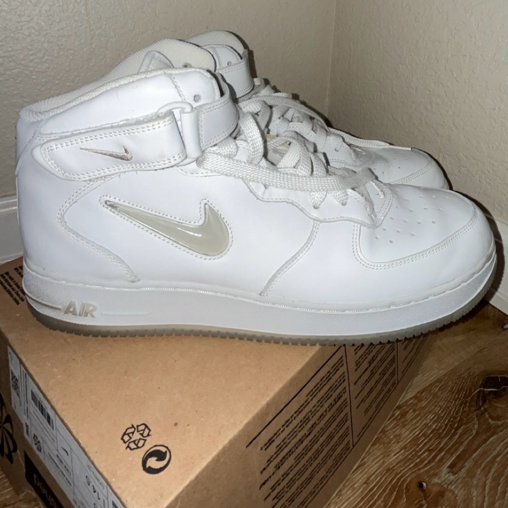 Nike Air Force 1 Mid ‘07 DZ2672-101 Summit White/Light Bone White MENS SIZE 13